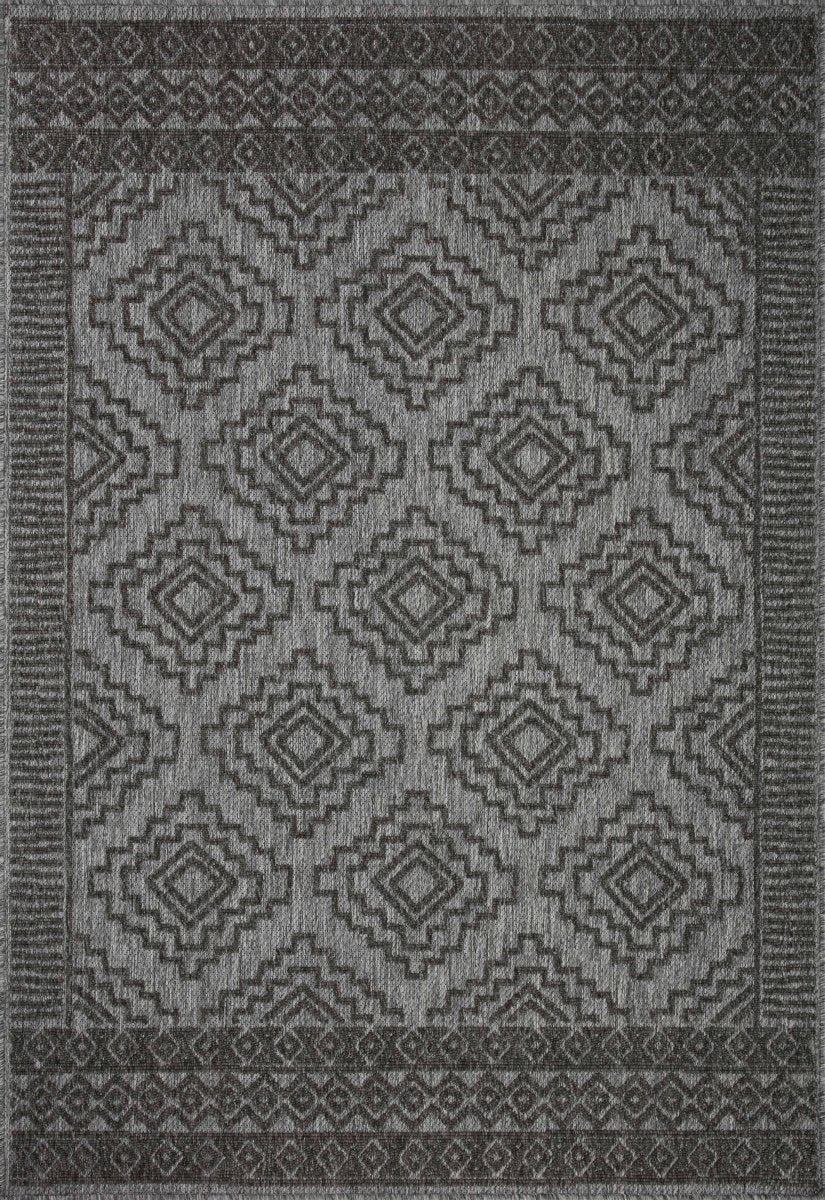 Loloi Rainier Rai-06 Grey/Charcoal Rug.