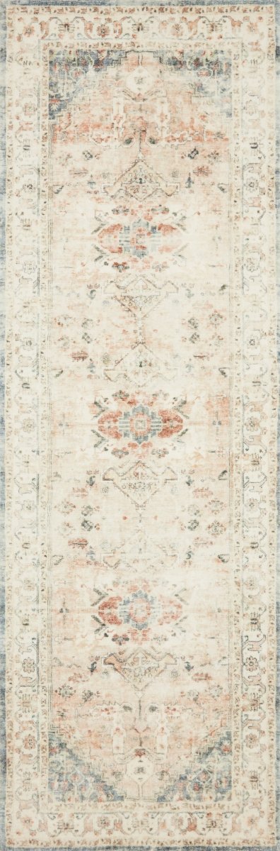 Loloi Rosette Ros-06 Clay/Ivory Rugs.