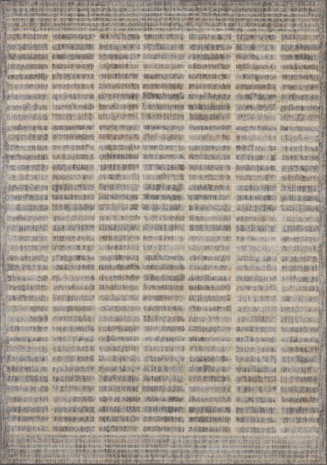 Loloi Roxie ROX-02 Contemporary Power Loomed Smoke, Natural Rug