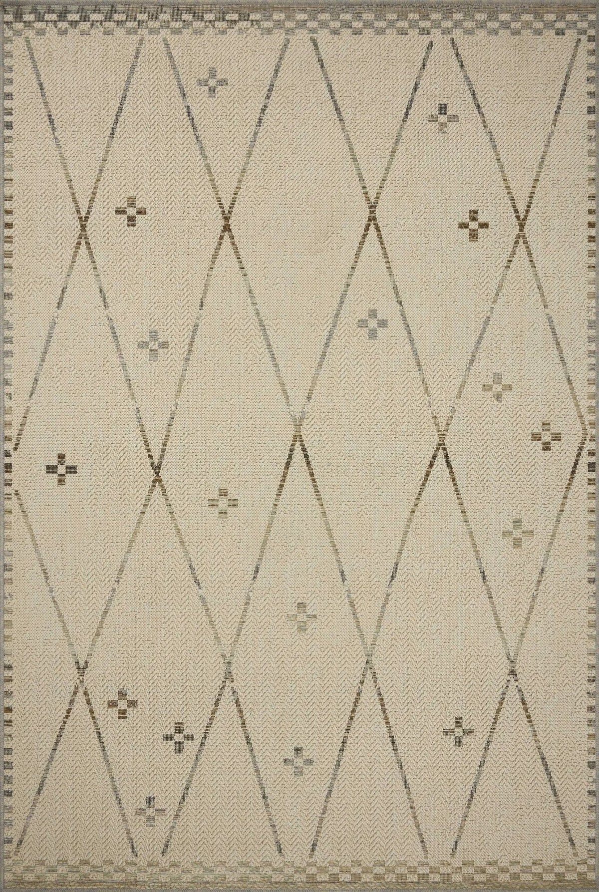 Loloi Saylor SAY-01 Ivory / Pebble Rug - main flat
