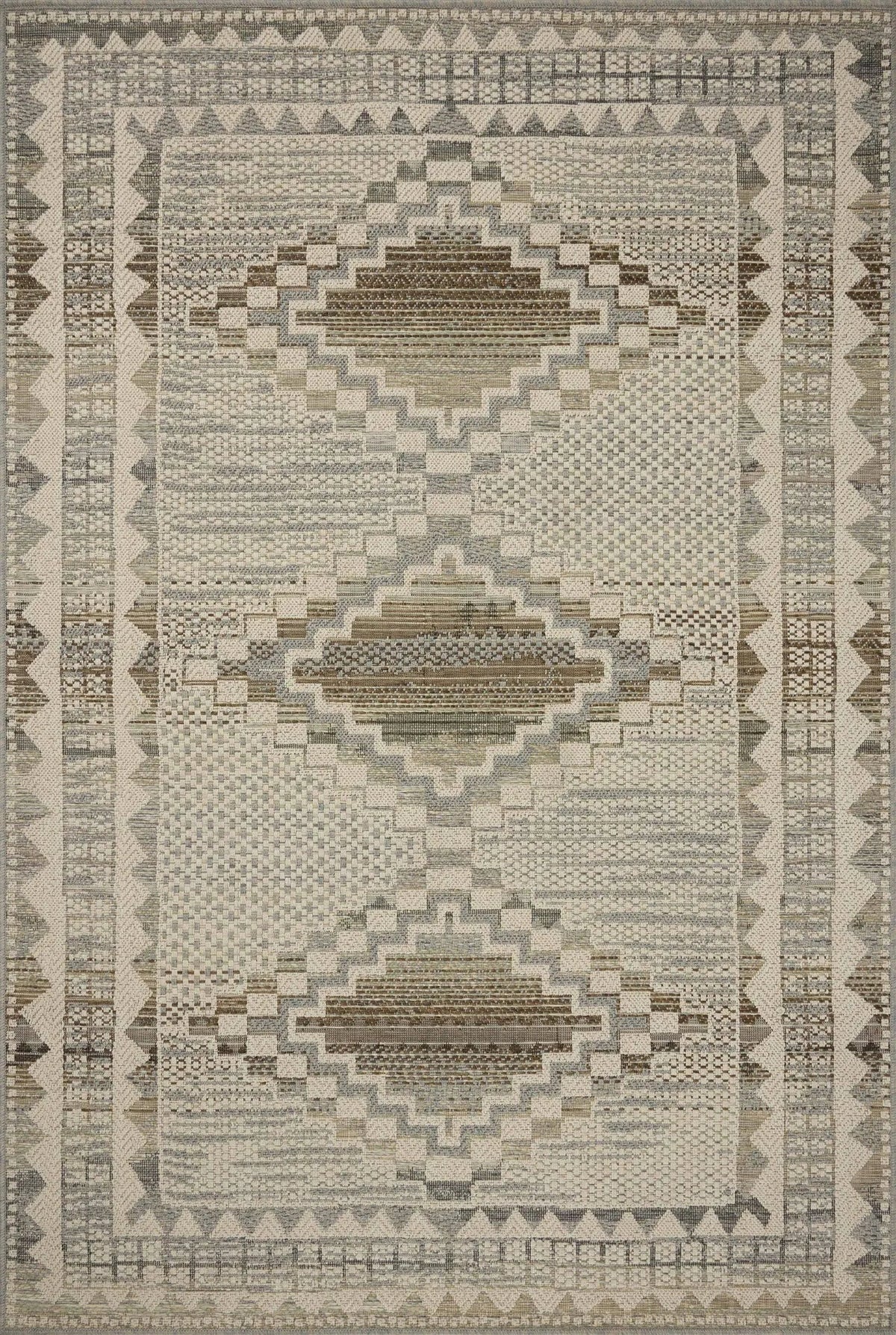 Loloi Saylor SAY-02 Ivory / Granite Rug - main flat