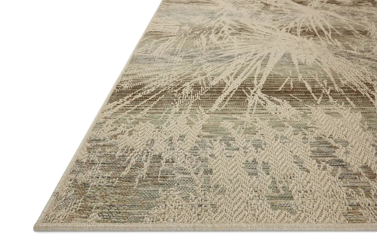 Loloi Saylor SAY-10 Ivory / Stone Rug - rug corner