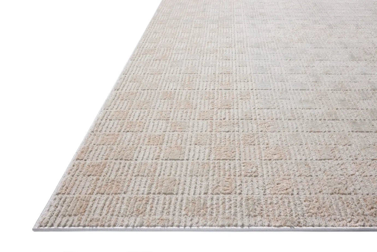 Loloi Townes TOW-06 Beige / Clay Rug - rug corner