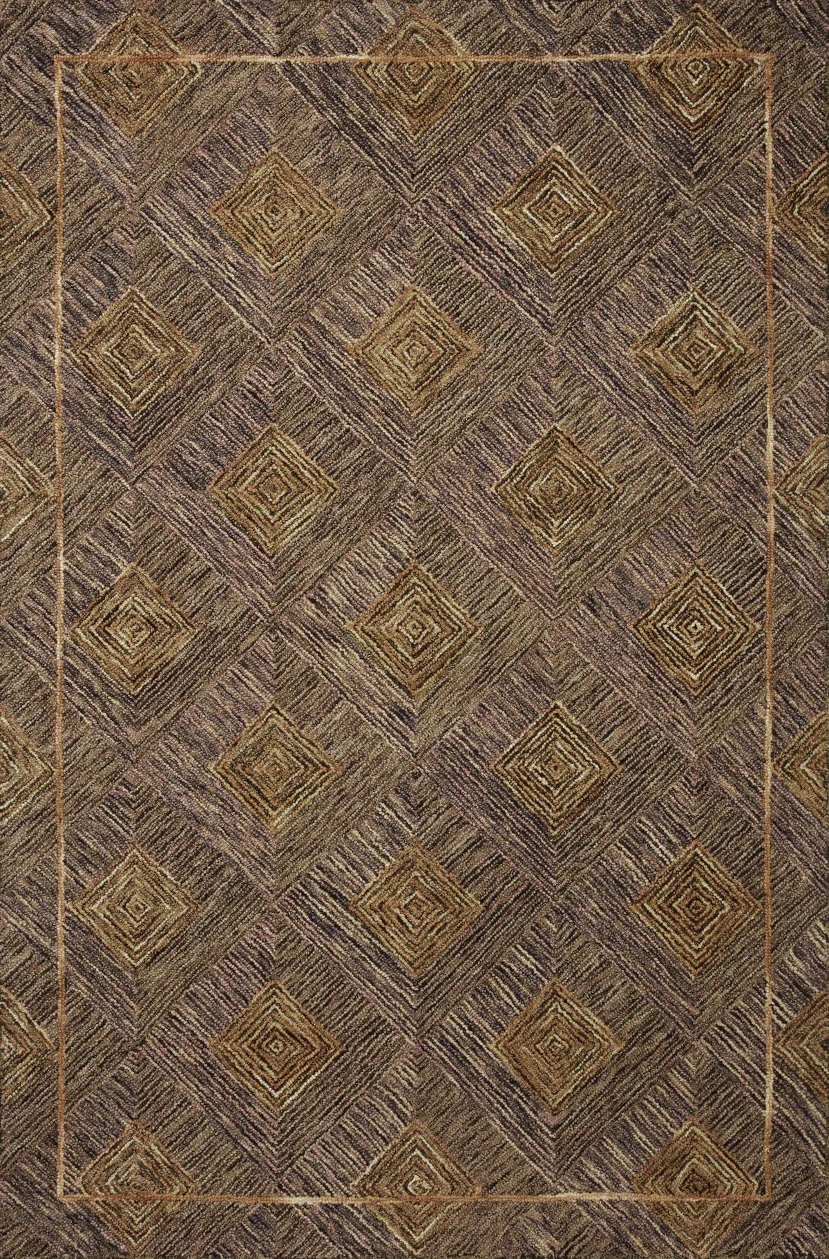 Loloi Varena Var-04 Plum/Gold Rug - main flat