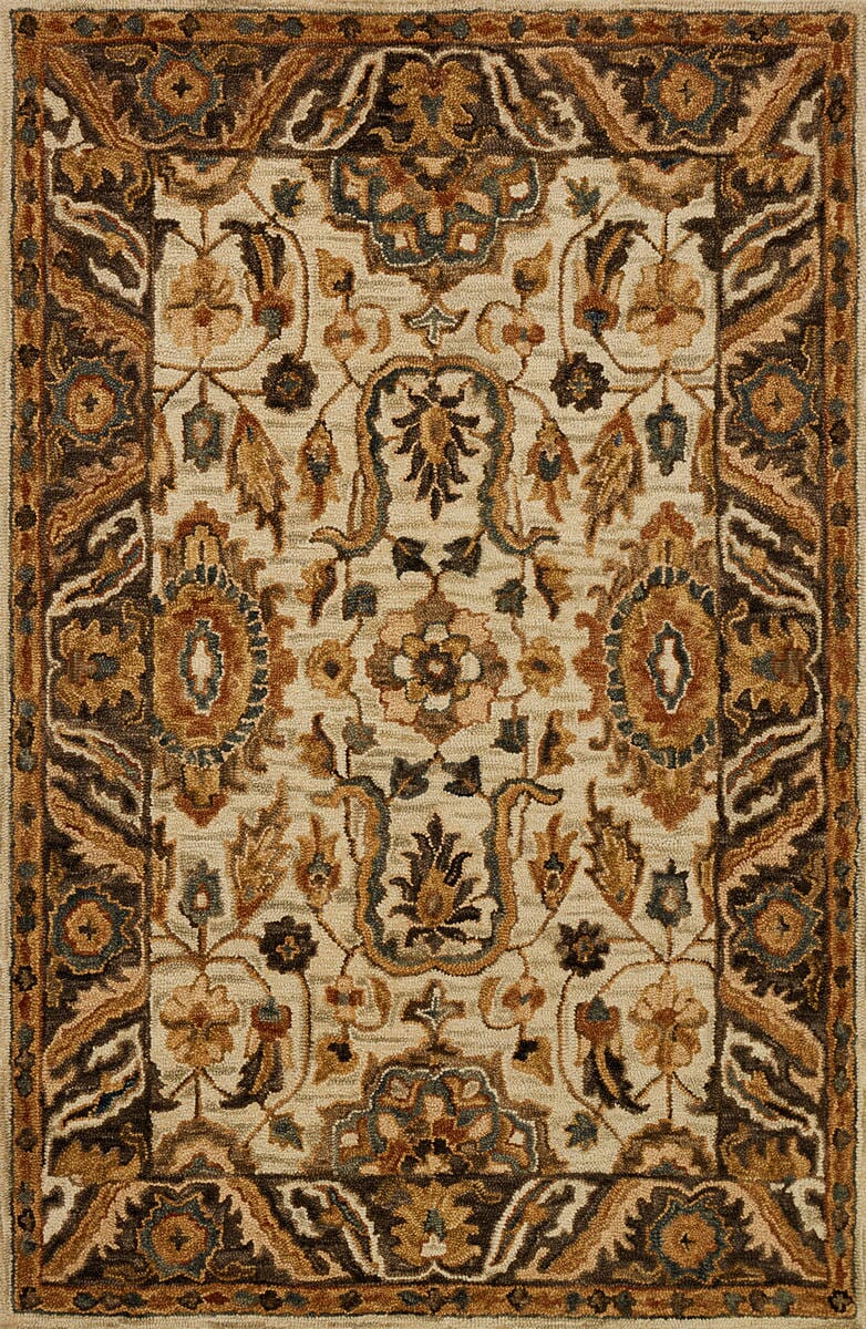 Loloi Victoria Vk - 02 Ivory / Dk Taupe Rugs - Loloi - vitrvk - 02ivdt2339