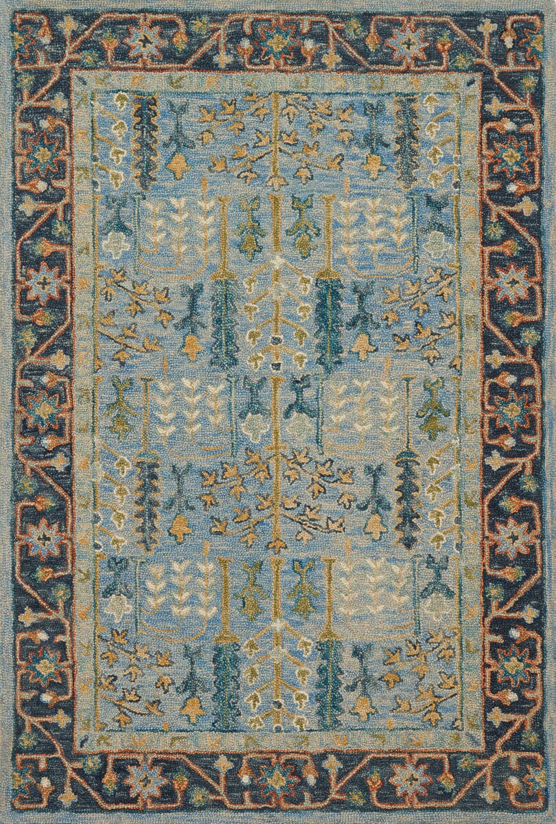 Loloi Victoria Vk - 12 Lt Blue / Dk Blue Rugs - Loloi - vitrvk - 12lbxd2339