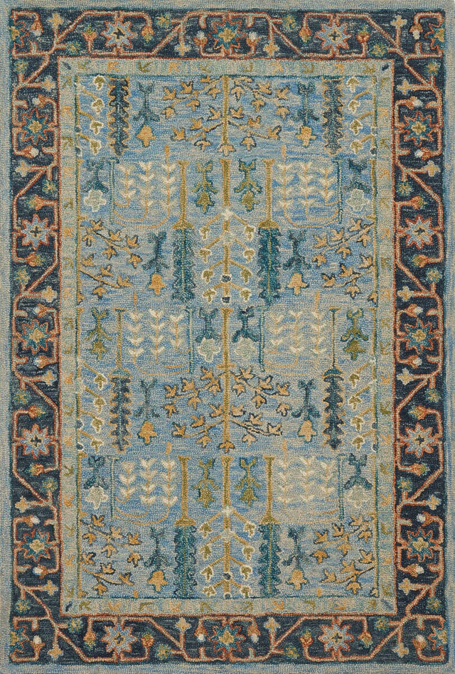 Loloi Victoria Vk - 12 Lt Blue / Dk Blue Rugs - Loloi - vitrvk - 12lbxd2339