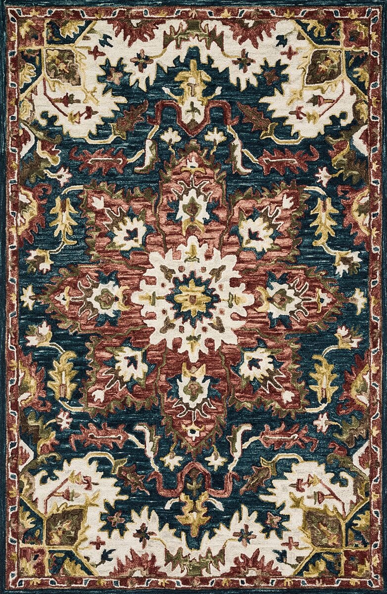 Loloi Victoria Vk - 13 Teal / Raspberry Rugs - Loloi - vitrvk - 13tera2339