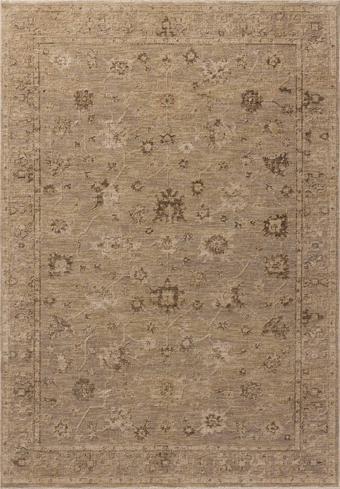 Loloi Willa WIA - 02 Taupe / Natural Power Loomed Rug - Loloi - WILAWIA - 02TANA160S