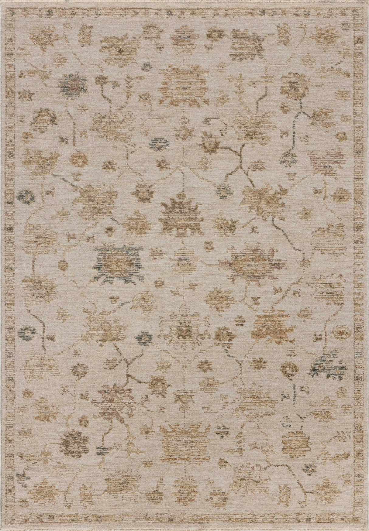 Loloi Willa WIA - 11 Bone / Multi Power Loomed Rug - Loloi - WILAWIA - 11BOML160S