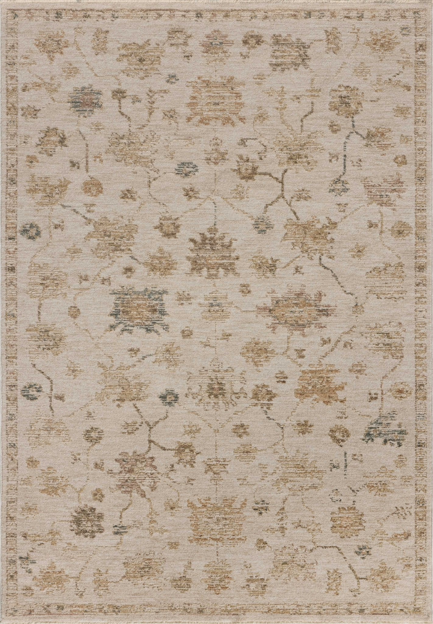 Loloi Willa WIA - 11 Bone / Multi Power Loomed Rug - Loloi - WILAWIA - 11BOML160S