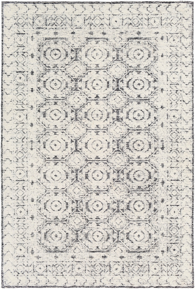 Surya Louvre Lou-2303 Black, White, Cream Rugs.