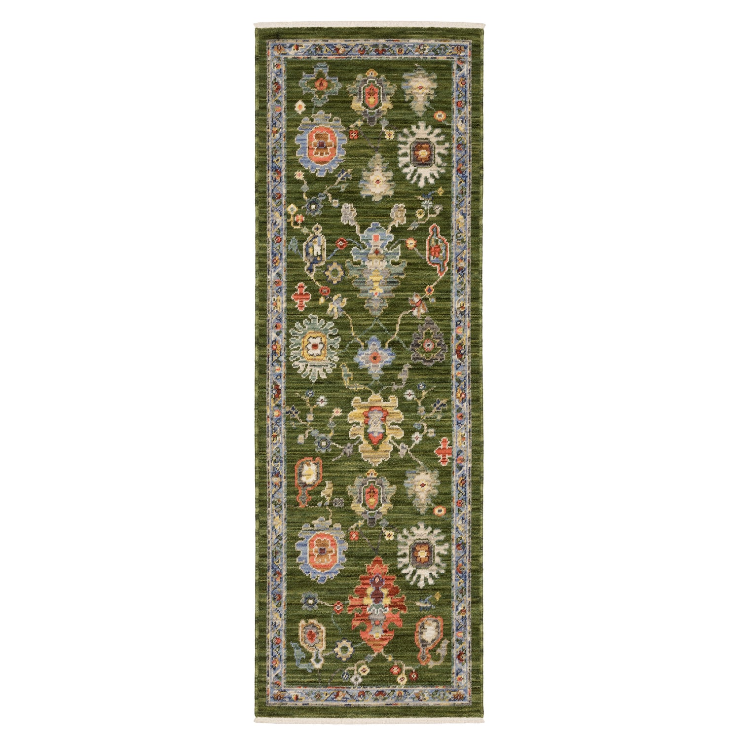 Oriental Weavers Sphinx LUCCA 2863E Green Floral Rugs