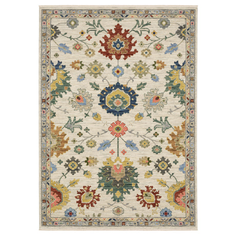 Oriental Weavers Sphinx LUCCA 2888L Ivory Floral Rugs