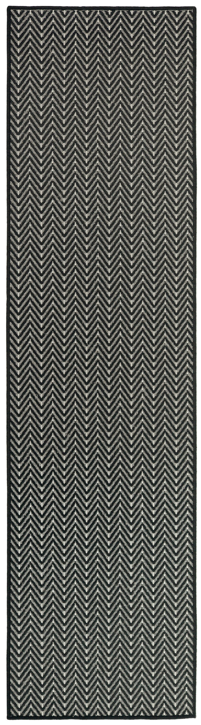 Nourison Horizon Indoor/Outdoor HOZ02 Black Contemporary Area Rugs