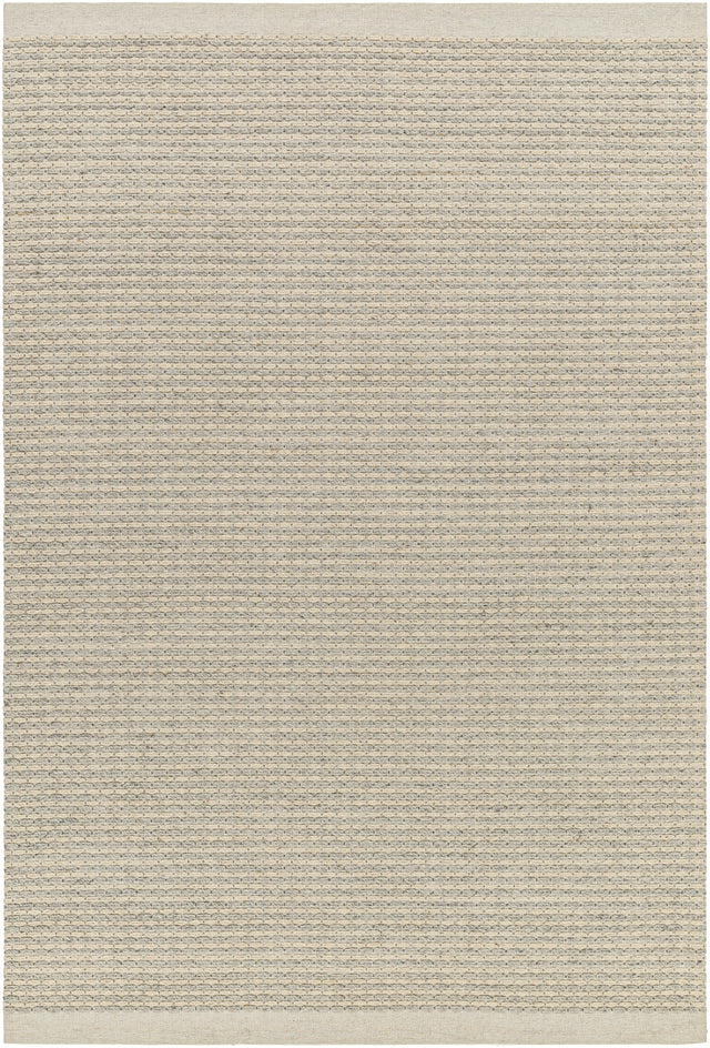 Surya Lumi Lum-2301 Cream, Light Gray, Black Rug.