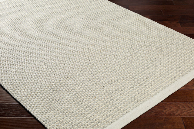 Surya Lumi Lum-2301 Cream, Light Gray, Black Rug.