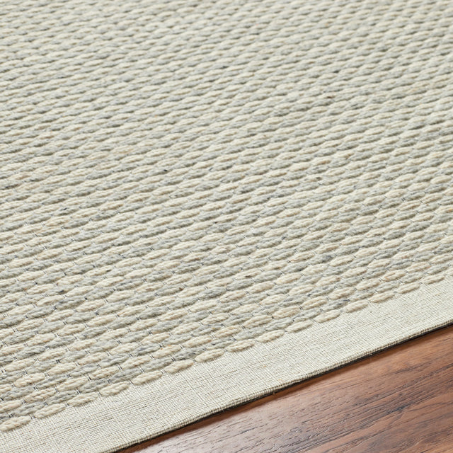 Surya Lumi Lum-2301 Cream, Light Gray, Black Rug.