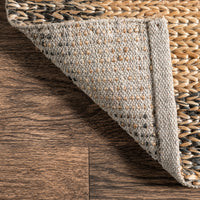 Nuloom Michaela Abstract Checkered Vewl05A Natural Area Rug