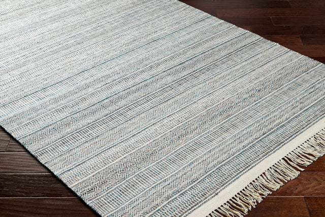Surya Lily Lyi-2306 Beige, Charcoal, Bright Blue, Medium Brown Rug.