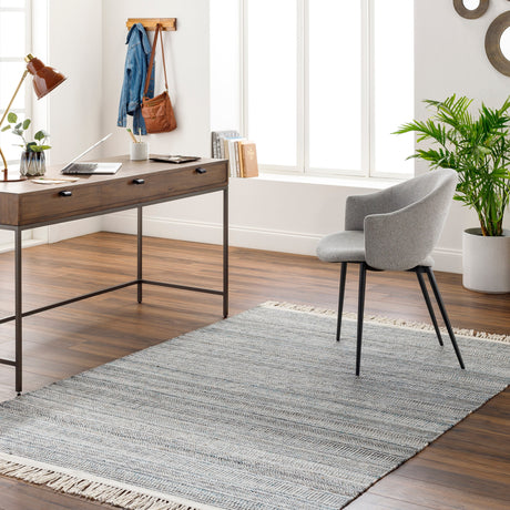 Surya Lily Lyi-2306 Beige, Charcoal, Bright Blue, Medium Brown Rug.