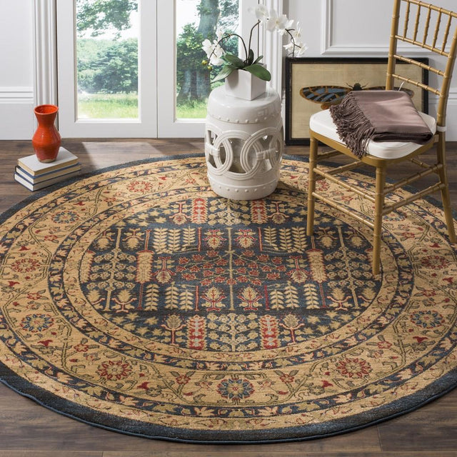 Safavieh Mahal Mah697E Navy / Natural Rugs