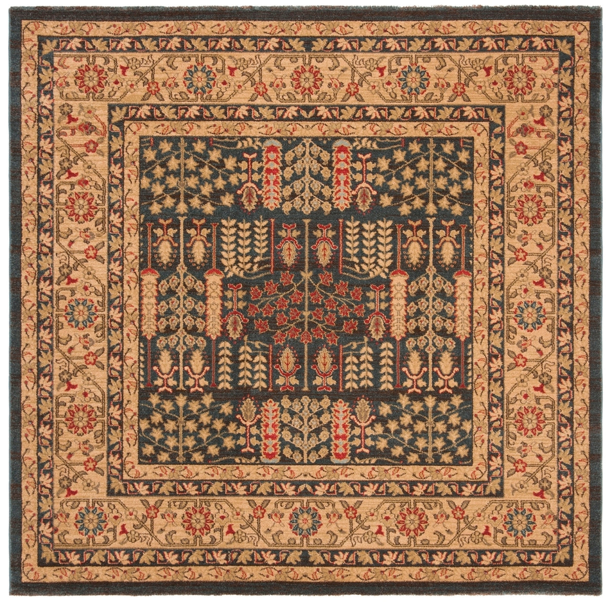 Safavieh Mahal Mah697E Navy / Natural Rugs