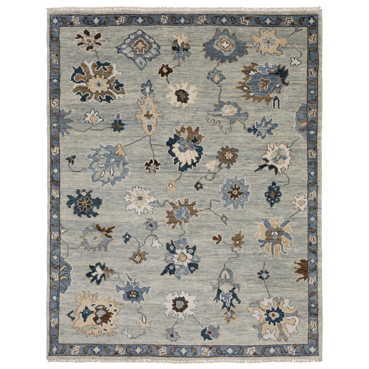 Oriental Weavers Sphinx MAJORCA MAJ06 Blue Floral Rugs