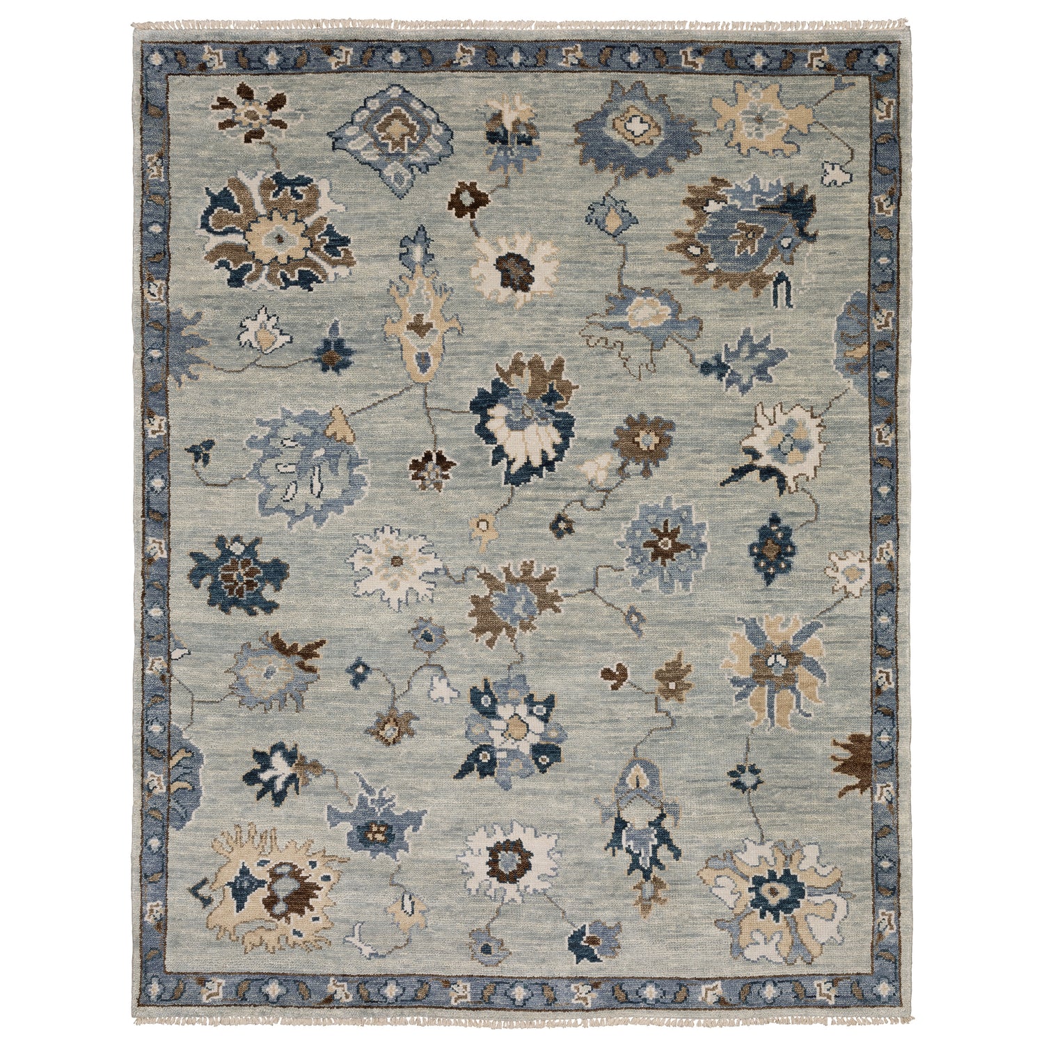 Oriental Weavers Sphinx MAJORCA MAJ06 Blue Floral Rugs