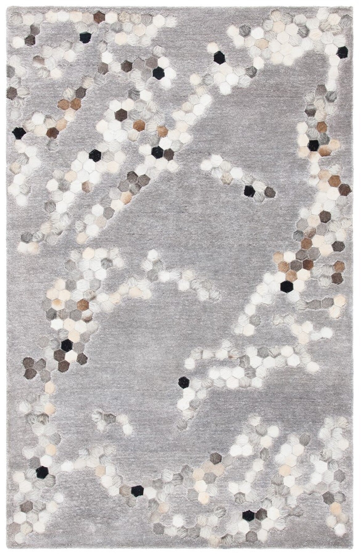 Safavieh Manhattan Man101A Grey/Ivory Rug