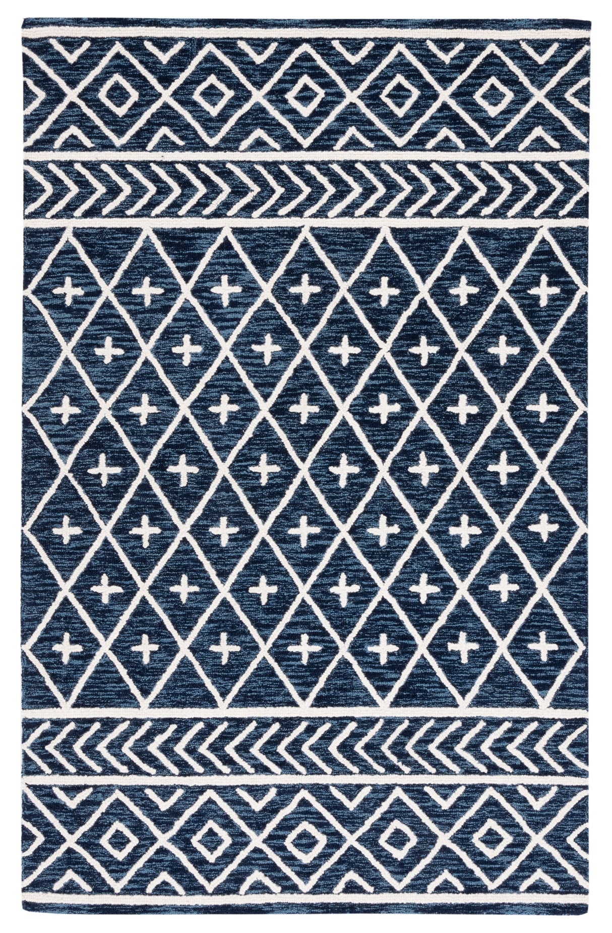 Safavieh Metro Met460N Navy/Ivory Rug.