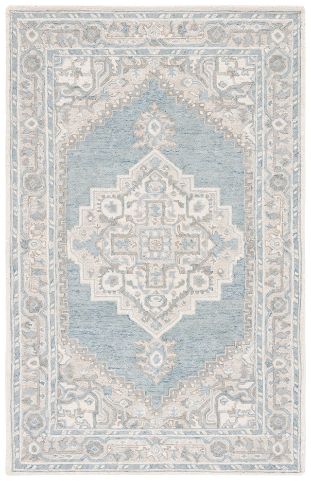 Safavieh Metro Met615K Light Blue/Ivory Rug.