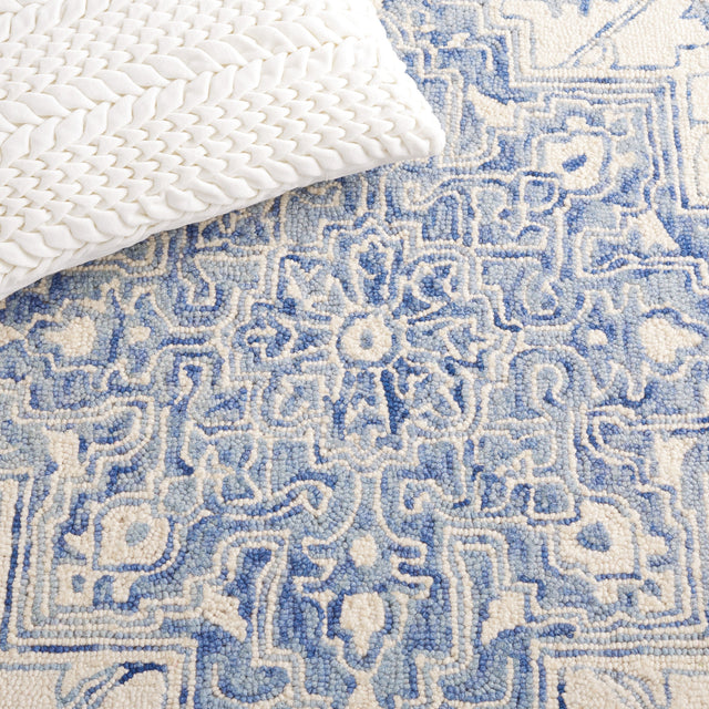 Safavieh Metro Met874M Blue/Ivory Rug.