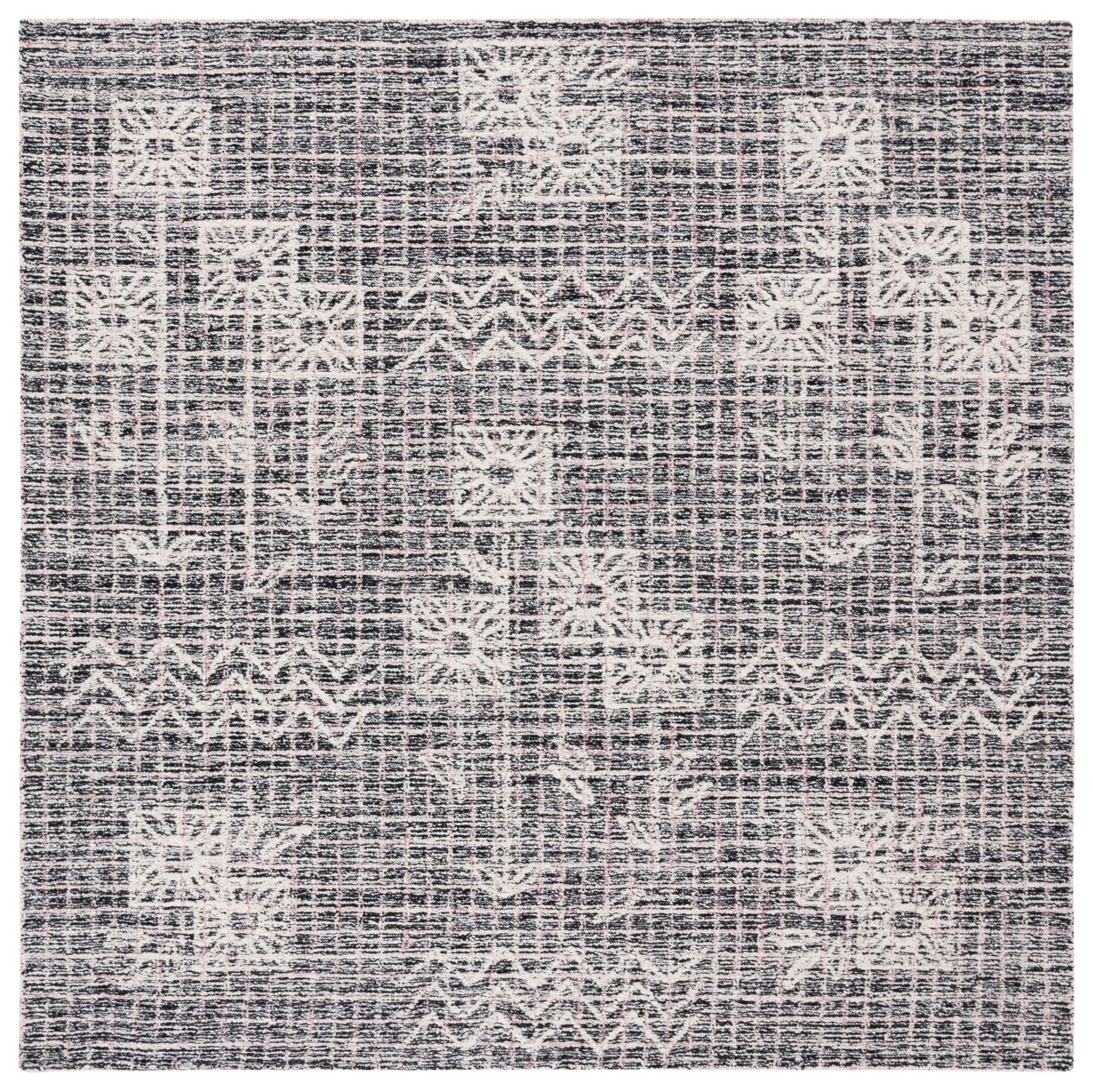 Safavieh Metro Met878Z Black/Ivory Rug.