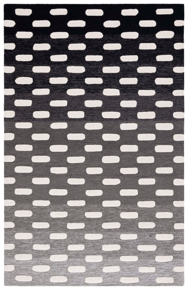 Safavieh Metro Met882Z Black/Ivory Rug.