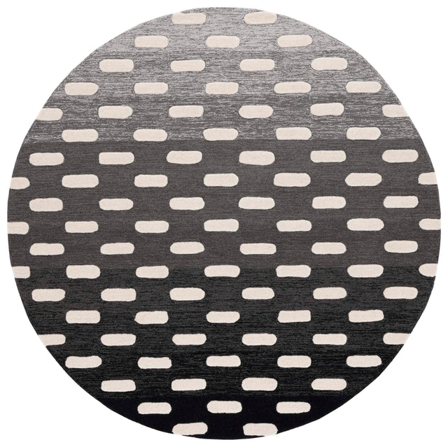 Safavieh Metro Met882Z Black/Ivory Rug.