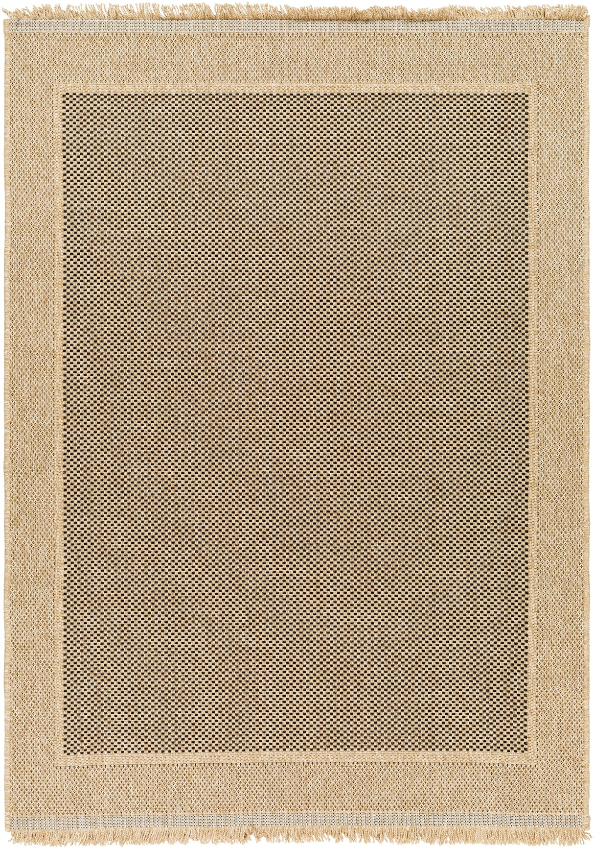 Surya Mirage Mge-2303 Tan, Black Rug.