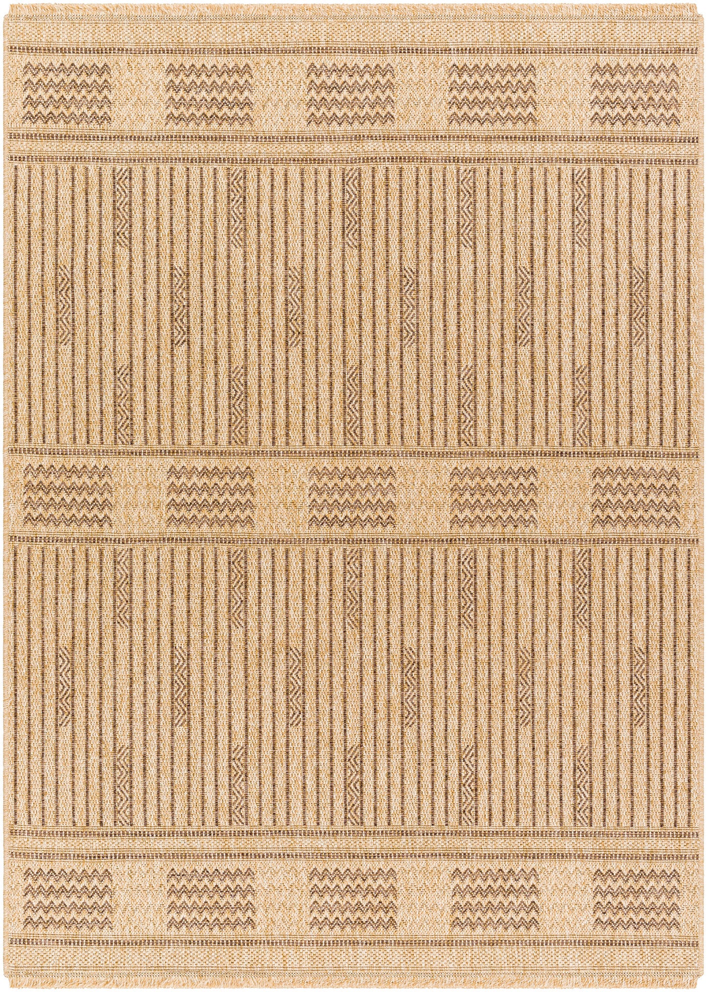 Surya Mirage Mge-2309 Tan, Dark Brown Rug.