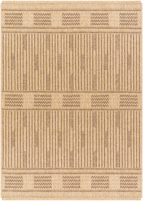 Surya Mirage Mge-2309 Tan, Dark Brown Rug.