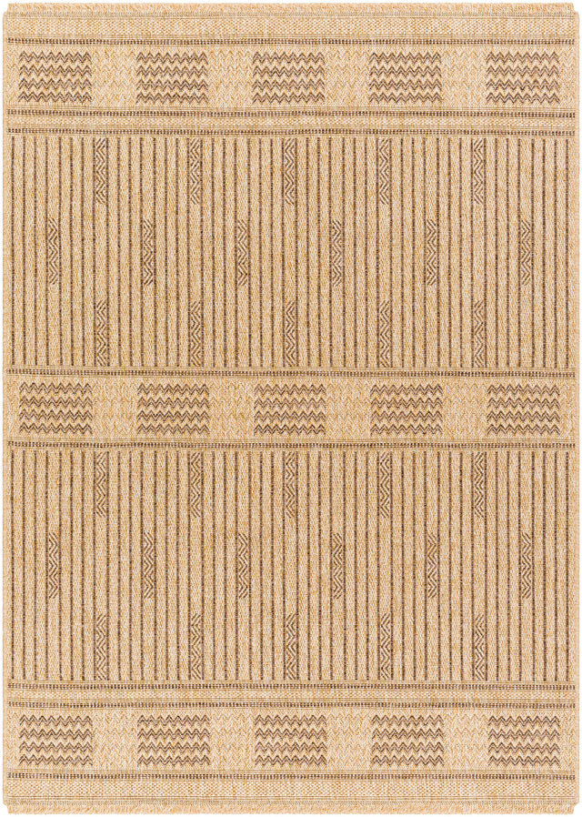 Surya Mirage Mge-2309 Tan, Dark Brown Rug.