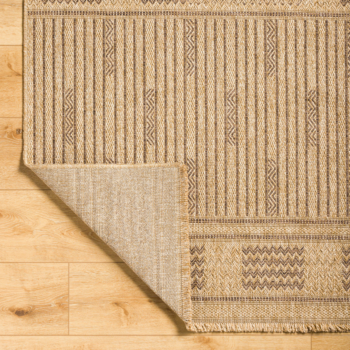 Surya Mirage Mge-2309 Tan, Dark Brown Rug.