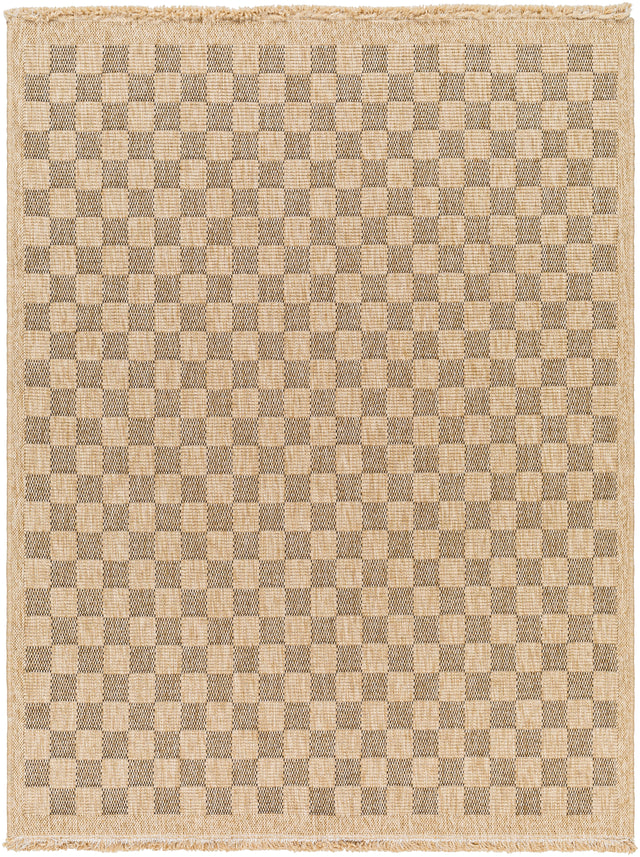 Surya Mirage Mge-2311 Tan, Black Rug.