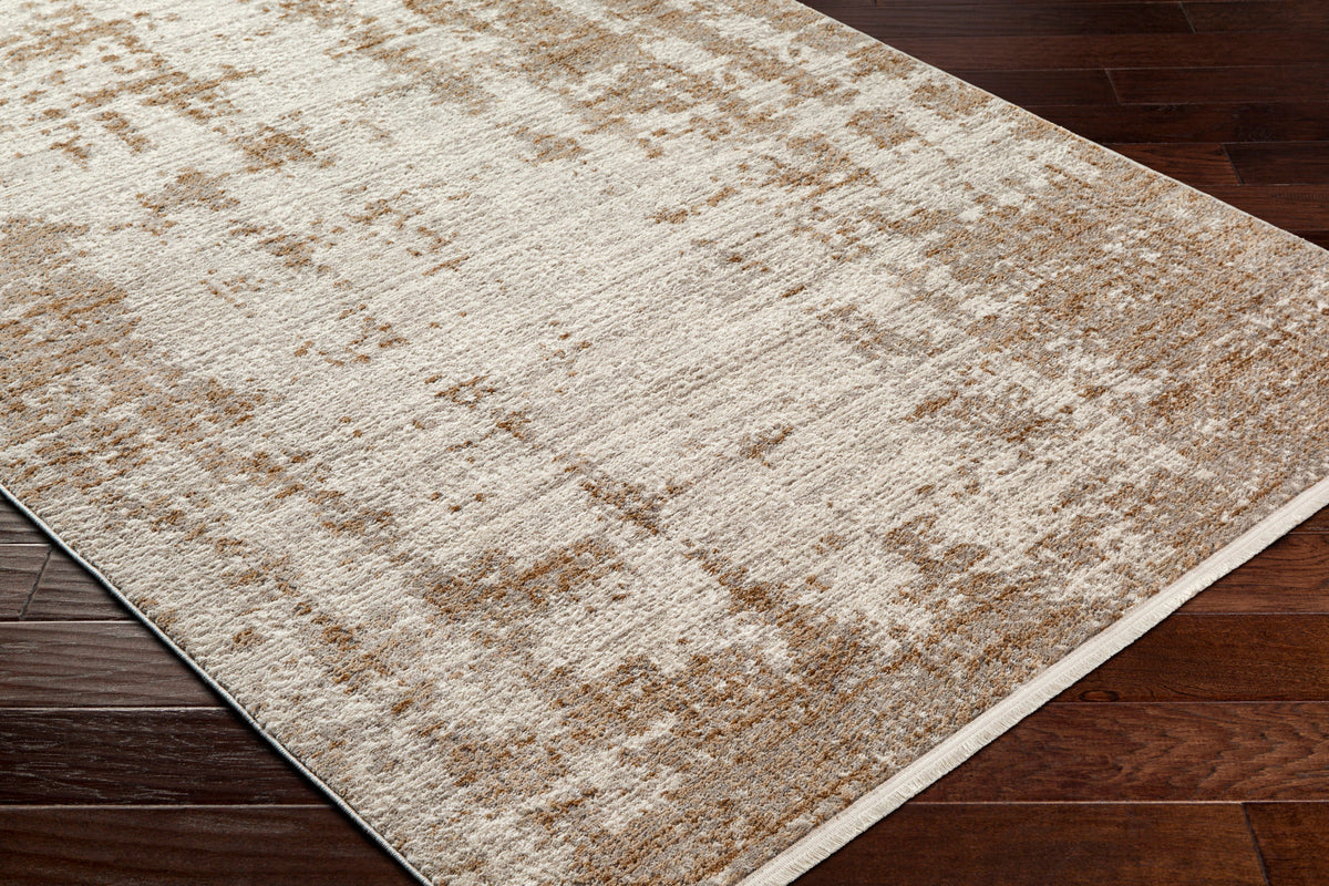 Surya Masha Mha-2304 Ivory, Cream, Light Brown, Gray, Brown Rug.