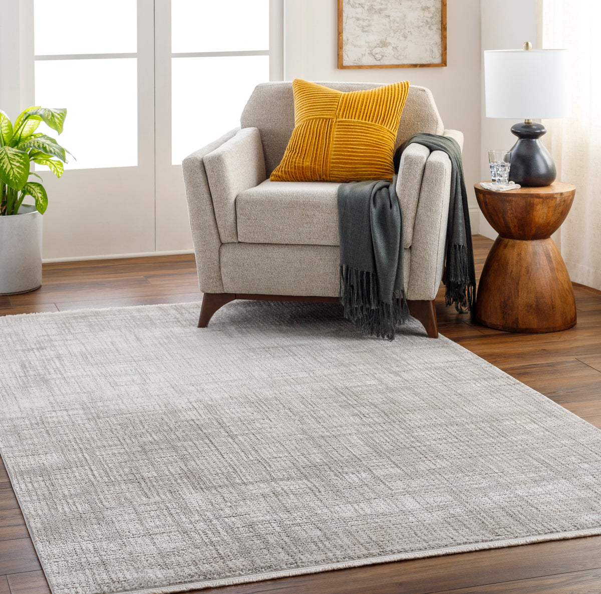 Surya Masha Mha-2306 Ivory, Cream, Gray Rug.
