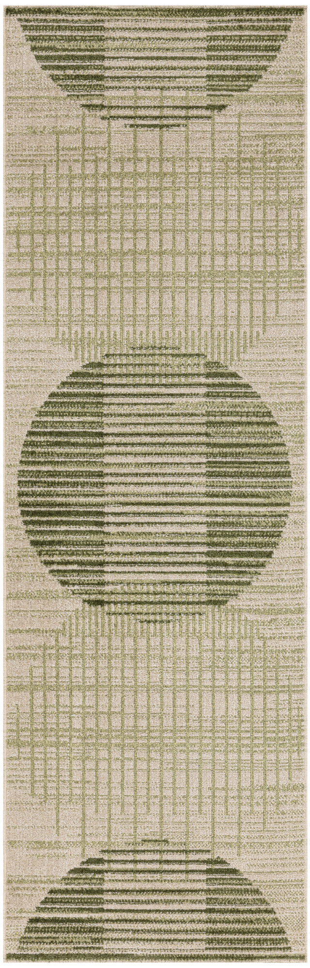 Nourison Astra Machine Washable ASW03 Machine Made Ivory, Olive Rug
