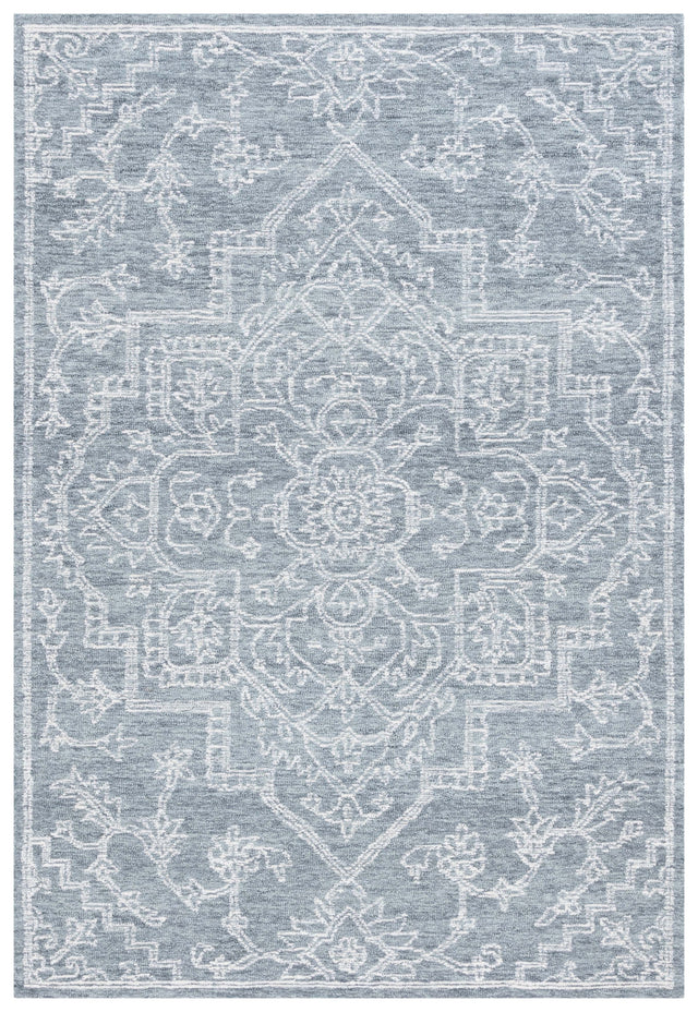 Safavieh Micro-Loop Mlp425G Grey/Ivory Rug.