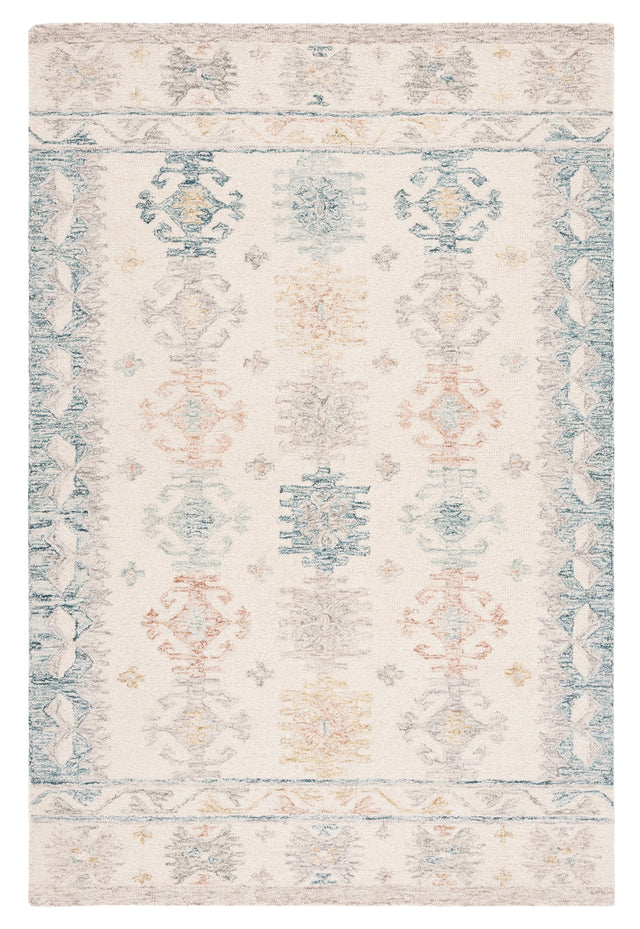 Safavieh Micro-Loop Mlp476M Ivory/Blue Rug.