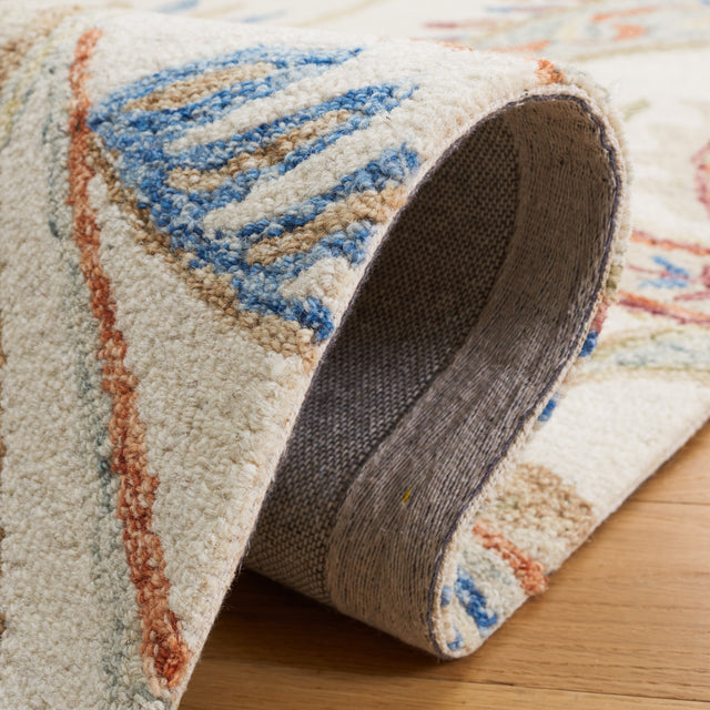 Safavieh Micro-Loop Mlp478P Ivory/Rust Rug.