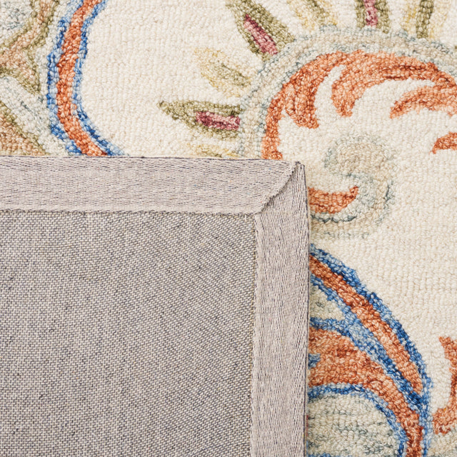 Safavieh Micro-Loop Mlp478P Ivory/Rust Rug.