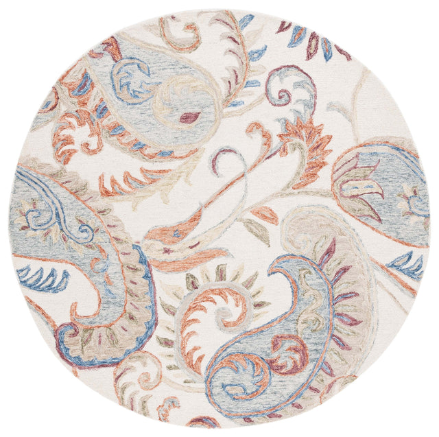 Safavieh Micro-Loop Mlp478P Ivory/Rust Rug.
